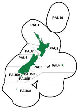 paua management areas